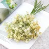 Fleurs décoratives 10 PCS 32 cm Gypsophile Hand Hand Rubber Soft Feel Artificial Bouquet Mariage Home Decoration Simulation en plastique Faute Fleur