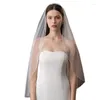 Brautschleier einschichten Schleier Haar Kamm kurzes Hochzeitskleid Accessoire