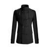 Trench Coats Men's Men Office Overcoat Fashion Hiver Long manteau Vestes chaudes Soild Breaker Slim Stand-Collar Ourwear Parkas Mâle