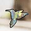Figurki dekoracyjne Rainbow Hummingbird Suncatcher akryl pryzmat wiszący dekoracja szczęściarz wisiorek ogrodowy wystrój domu