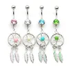 D0786A Dream Catcher Belly Navel Button Ring Mix Colors 0127068701