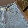 Pantalones cortos para mujeres lindas onduladas denina dama de verano pantalones cortos delgados