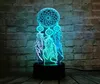 Valentine Wind Chimes Switch Lamp Switch Dream Catcher 3D Touch Night Light Camera da letto Desta per la scrivania Lampada Girls XMAS C10077879619