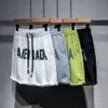 Marka Amerikan moda düz bacak rahat capris 2023 yaz yeni moda mektup baskılı sıhhi pantolon erkekler için spor şort