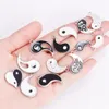 Charms gemengd 10 stcs Chinese stijl yin yang bagua tai chi emaillejuwelen maken accessoires diy paar ketting armband hangers