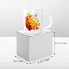 Tassen Maple Blätterpersonalisierte Mugcolorful Custom Text PO Name Geschenk Kaffee lustige Tages Keramik