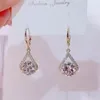 Dingle örhängen mode trend unik design elegant delikat zirkon höga smycken party gynnar för kvinnliga gåvor