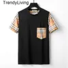 New Desinger T-shirt Mens Tshirt Mens Polo Designer Polo Summer Fashion Clain à manches courtes