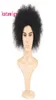Syntetiska kort mode Men039S peruk Afro Kinky Curly Wigs Black Yaki Straight Hair9691748