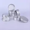 Butelki do przechowywania 60 ml puste napełnione słoiki aluminiowe 60G srebrne metalowe blaszane pojemniki kosmetyczne rzemieślnicze pudełko 50pcs/partia