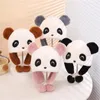 Bérets Chapeau de panda mignon pour les femmes en automne et en hiver Fure protection contre l'oreille chaude Enfants en plein air à l'épreuve du vent froid