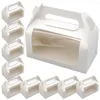 Take Out Containers 10Pcs Compact Cake Boxes Party Cupcake Packing Box Of Paper With Window