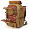 Backpack Pographie imperméable Retro Retro Batik Canvas Leather W Port USB Fit 15.4 pouce PACACIER PAMIÈRE SAG