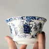 Juegos de té de té Jingdezhen Cacup de té de porcelana azul y blanco Sancai Gaiwán Té de cerámica Treenen con tapa tazón tazas tazas de téware