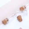 Vasen 50pcs Mini -Glasflaschen mit Honiggläser Stopper transparent DIY Wunsch nach Nachrichten Hochzeiten Party