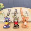 Skateboard Cat and Mouse Car Bag Keychain, Doll Accessories, Cute Doll Doll Pendant, Keychain