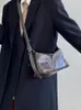 Umhängetaschen coole y2k Mädchen Vintage Große einfache weibliche Crossbody -Tasche Handtaschen Geldtaschen PU Leder Retro Frauen Achsel