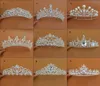 Nuovo arrivo di lusso Diversi tipi di novità Tiaras Diamond Cryatal Crown Crown Bridal Head Basw per Bride Hair Jewelry Party Access5837622