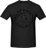 Erkek Tişörtleri Maya Gömlekleri Meydan Bandı Erkek Mürettebat Boyun Geri T-Shirt Çok yönlü kısa kollu üst blackl2405