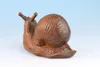 Decorative Figurines Netsuke Chinese Boxwood Handwork Snail Statue Tea Pet Fengshui Art Deco