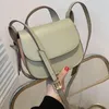 Sacchetti di spalle retrò sacca 2024 sella primaverilo portatile solido guscio singolo crossbody semplice femminile