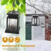 Dekorationen Outdoor Solar Flackerner Kerzenleuchte Kupferdrahtlampe LED Garten Dekoration Lampe wasserdichte hängende Solar Rasenlandschaft Lampe