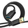 Nylon tressé USB 3.0 Male à féminine à haute vitesse Données de transmission Câble de caméra de l'appareil photo