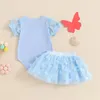 Roupas de roupas de verão roupas bebês roupas de menina curta manga de manga tutu skirt band