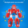 Super Wings 7 Robots Set Transforment Vehicle with 2 Deformation Action Figure Robot Transformer l'avion Toy Kid Birthday Gift 240420