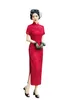 Etnische kleding Cheongsam Chinese avondjurk Betrokkenheid Artistic Young Wedding Slim High-End Year Bridal Po Jacquard