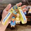 Reise Enten Silicon süße Schlüsselbund Entenpuppe Auto Betanker Entenheizt Anhänger Cartoon Schmuck Anhänger Keychain