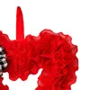 Decoratieve bloemen voordeur krans hartvormige ornament romantisch decor bord valentijnsdag boog lint voor verjaardag