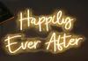 DECO Custom Led for Happily Ever After Flexible Neon Sign Wedding Happy Birthday Decoration Lights Party 2206151581542