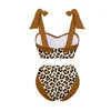 Kvinnors badkläder Push Up High midja 3 stycken Set Bikinis kjol Kvinnor 2024 Biqunis Beachwear Bathing Suit Monokini Summer Swimming