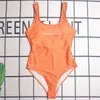 Summer Sexy Bikini Designer Swimeswear Womens Lettera di moda Grafica un pezzo da bagno in spiaggia senza schienale