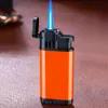 Promocja reklamy Niestandardowe lżejsze laserowe metalowe gradient Bule Flame Iatable Torch Polejność