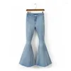 Frauen Jeans Bridgewater Schwarz Frauen Sommer 2024 hohe Taille Mode Slim Elastic Spleiß Big Denim Stiefel Schnitthose Streetwear