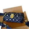 Louls Vutt 24ss Kadın Çantalar Aste Denim SP Crossbody Diagonal Çanta Çanta Carryall Tutucu Tasarımcı Bayan Kart 20cm Açık Lüks Duvar