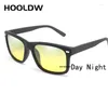 Lunettes de soleil Hooldw Men Polaris Polaris Pochromic Sun Glasses Night Vision Day Goggles Anti-Glare Driving Eyewear UV400