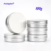 Bouteilles de rangement 50pcs Jar en aluminium Refill Cosmetics Container Bougeleur vide avec caves à vis