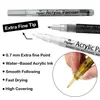 Markers 8 packages with 4 colors (black/white/gold/silver) acrylic paint markings suitable for ceramics wood metal paper drawing DIYL2405