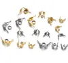 Accesorios de joyería Jewellry Making Jewelry Hallazgos Componentes 50pcslot de acero inoxidable Gold conector con conjuague Bead1730155