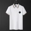 Дизайнерские мужские футболка футболка с коротким рукавом с рубашкой с рубашкой с низким рубашкой высококачественной печати для печати одежды