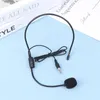 Microfones parafuso portátil rosca de cabeça montada na cabeça Microfone com fio de 3,5 mm Mic.