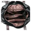 Sac ACELURE HIGHAPITY COLOD COLOD PU Cuir Femmes Sacs à bandoulière Soft Fashion Grands sacs à main pour Femelles