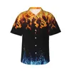 Męskie koszule 2024 Moda Letnia Koszulka Flower European Style 3D Digital Druku