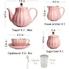 Bruiloft coffeeware theeware 8 oz kopje schotel met 6 porties thee -thee Sugar Bowl theelepel zeef voor middagbar 240428