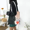 Sacs à provisions Fashion Princement Poodle Black Love Tote Sac Recycling Canvas Shopper épaule Pudel Caniche Handsbag