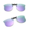 Sonnenbrille polarisierter Clip auf über verschreibungspflichtiger Brille Katzenaugenform Ultra-Licht-Flip Up Sun UV400 Praktische Farbtöne