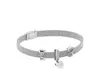 Wholesal925 sterling silver reflective bracelet with LOGO engraving for style jewelry female mesh clip charm reflection cr304D1413749